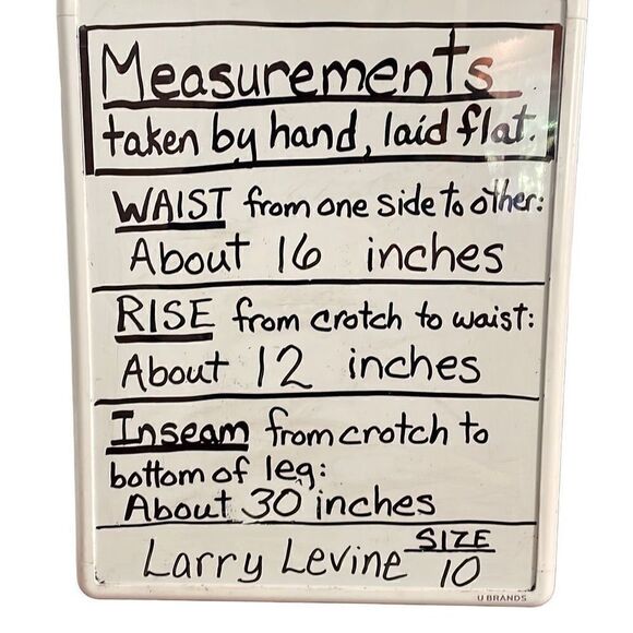 Larry Levine stretch jeans high waist size 10 - Picture 10 of 10